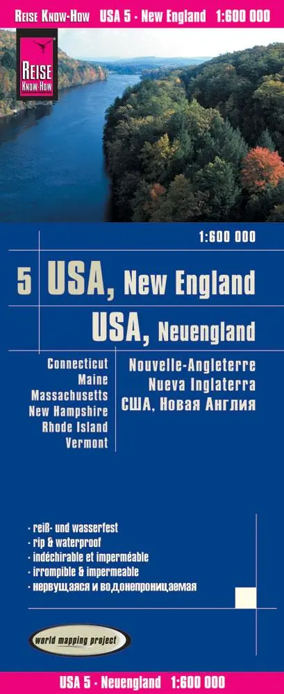 Cover: 9783831774067 | World Mapping Project USA 05 Neuengland 1 : 600 000 | Rump | 2 S.