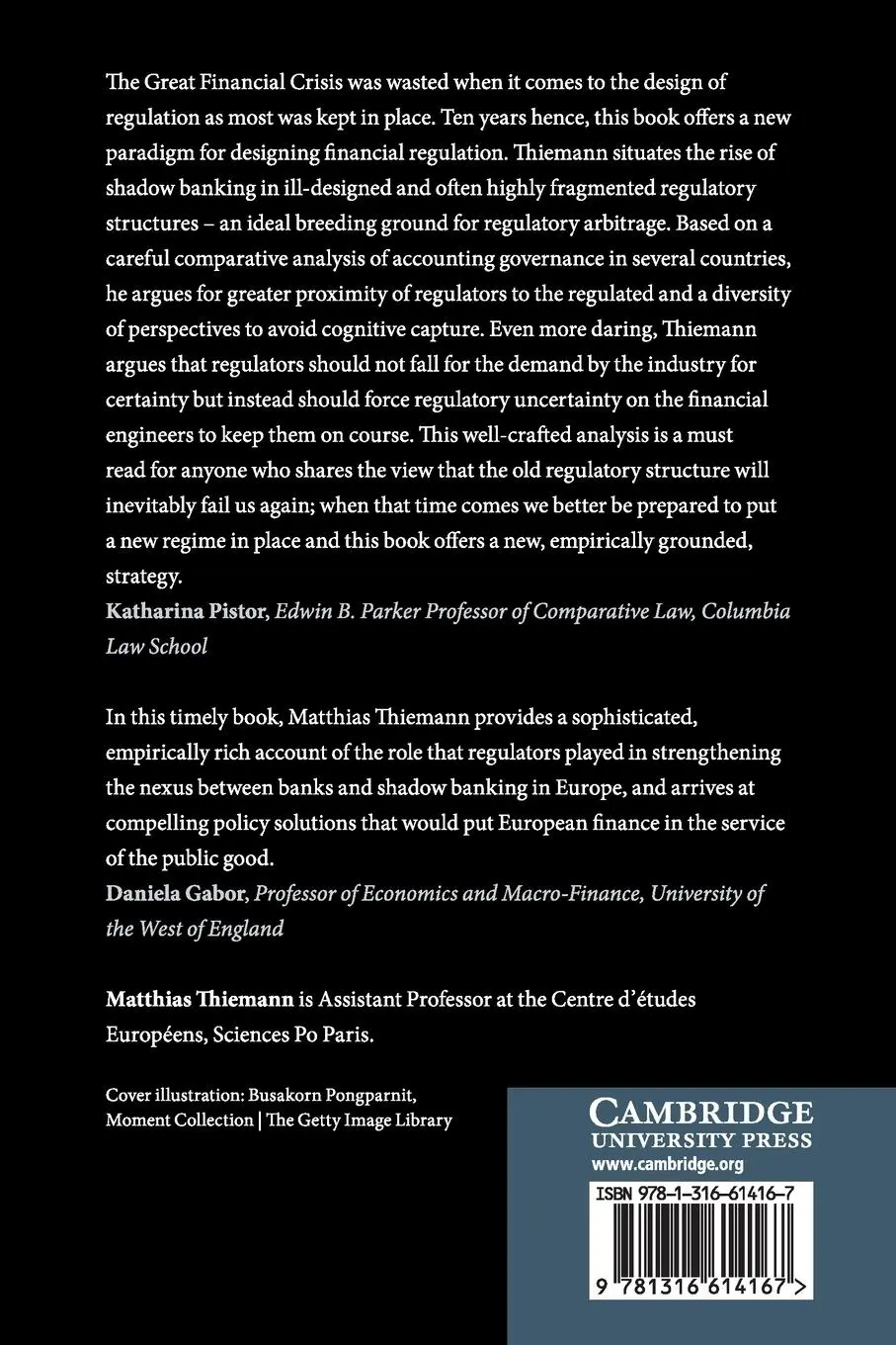 Rückseite: 9781316614167 | The Growth of Shadow Banking | Matthias Thiemann | Taschenbuch | 2020