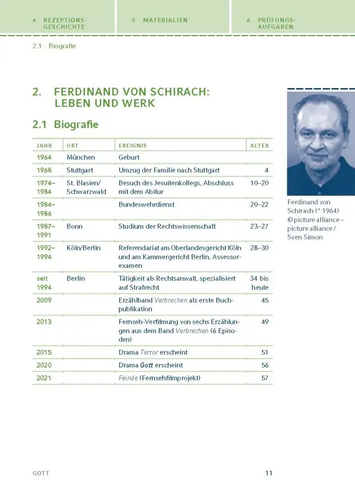 Bild: 9783129304167 | Gott von Ferdinand von Schirach | Textanalyse und Interpretation