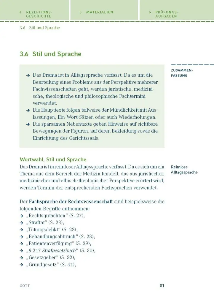 Bild: 9783129304167 | Gott von Ferdinand von Schirach | Textanalyse und Interpretation