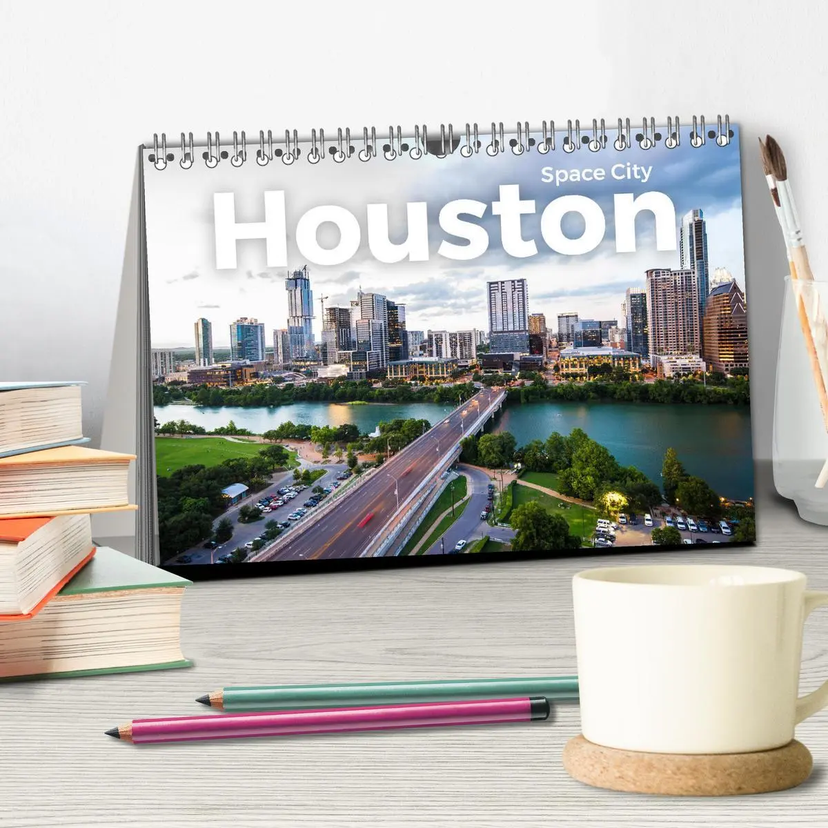 Bild: 9783457614167 | Houston - Space City (Tischkalender 2026 DIN A5 quer), CALVENDO...