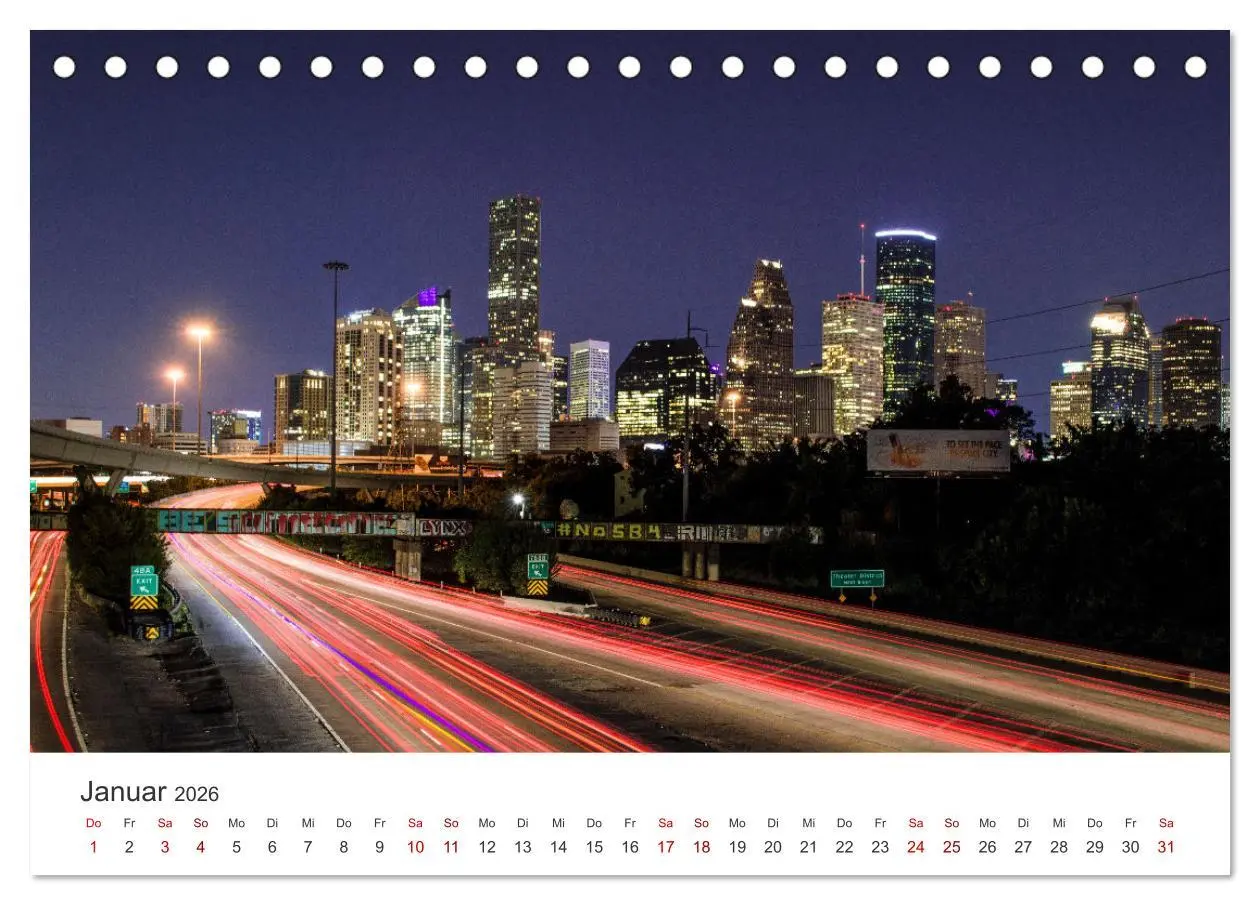 Bild: 9783457614167 | Houston - Space City (Tischkalender 2026 DIN A5 quer), CALVENDO...