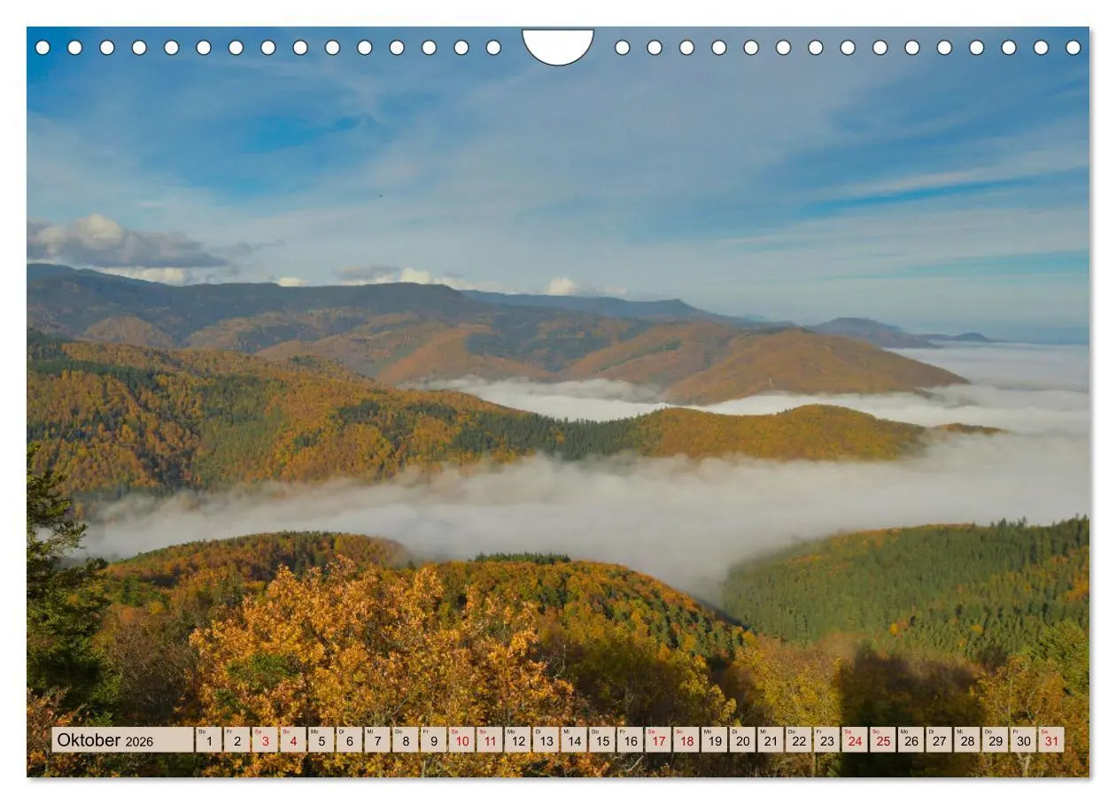 Bild: 9783457854167 | Vogesen - wunderschön (Wandkalender 2026 DIN A4 quer), CALVENDO...