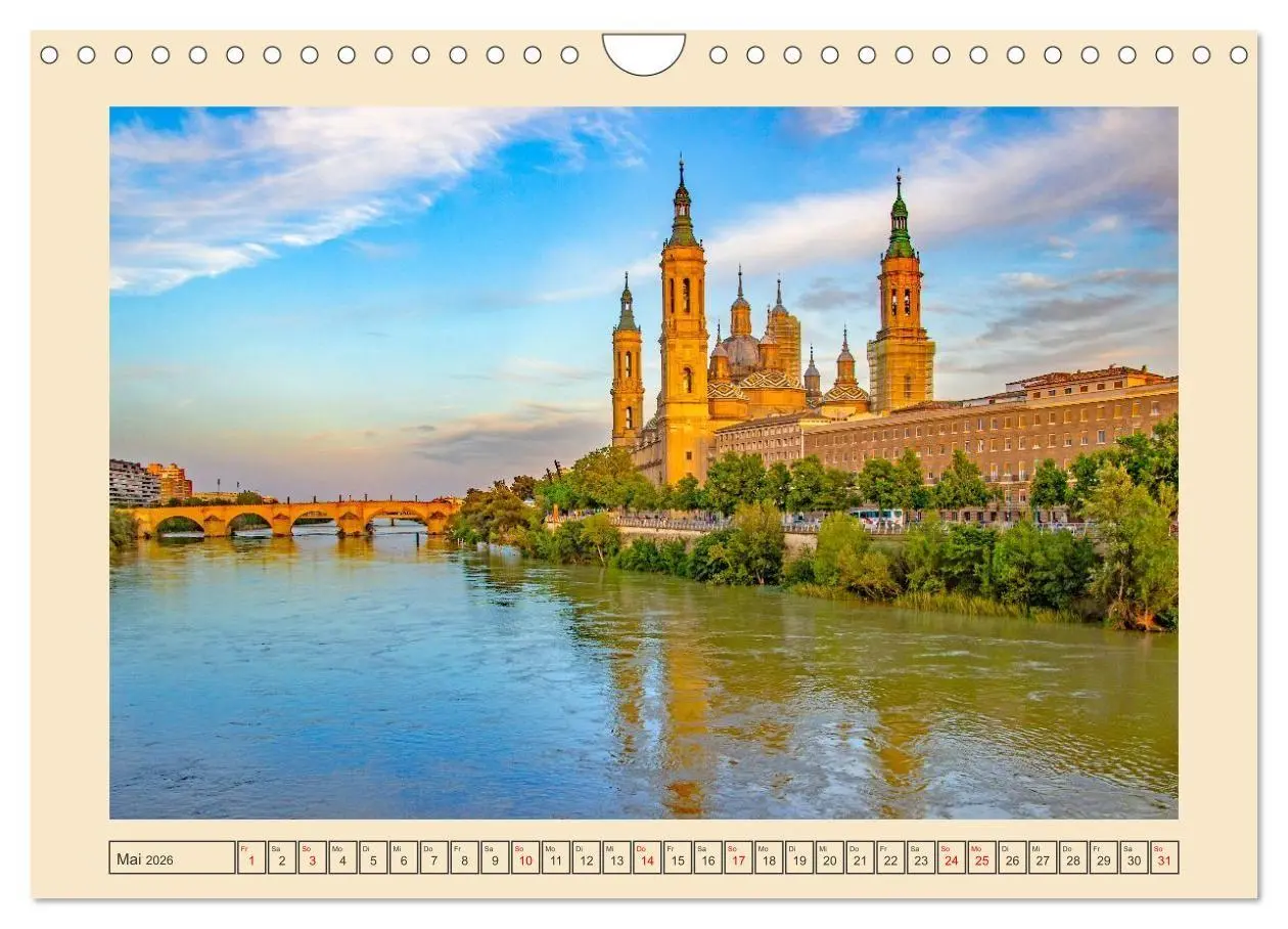 Bild: 9783516704167 | Zauberhaftes Saragossa (Wandkalender 2026 DIN A4 quer), CALVENDO...