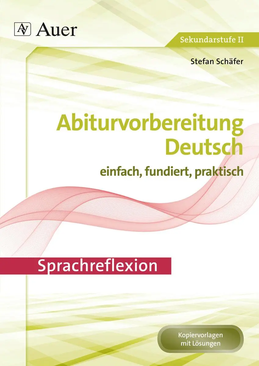 Cover: 9783403074267 | Sprachreflexion | Stefan Schäfer | Broschüre | Broschüre drahtgeheftet