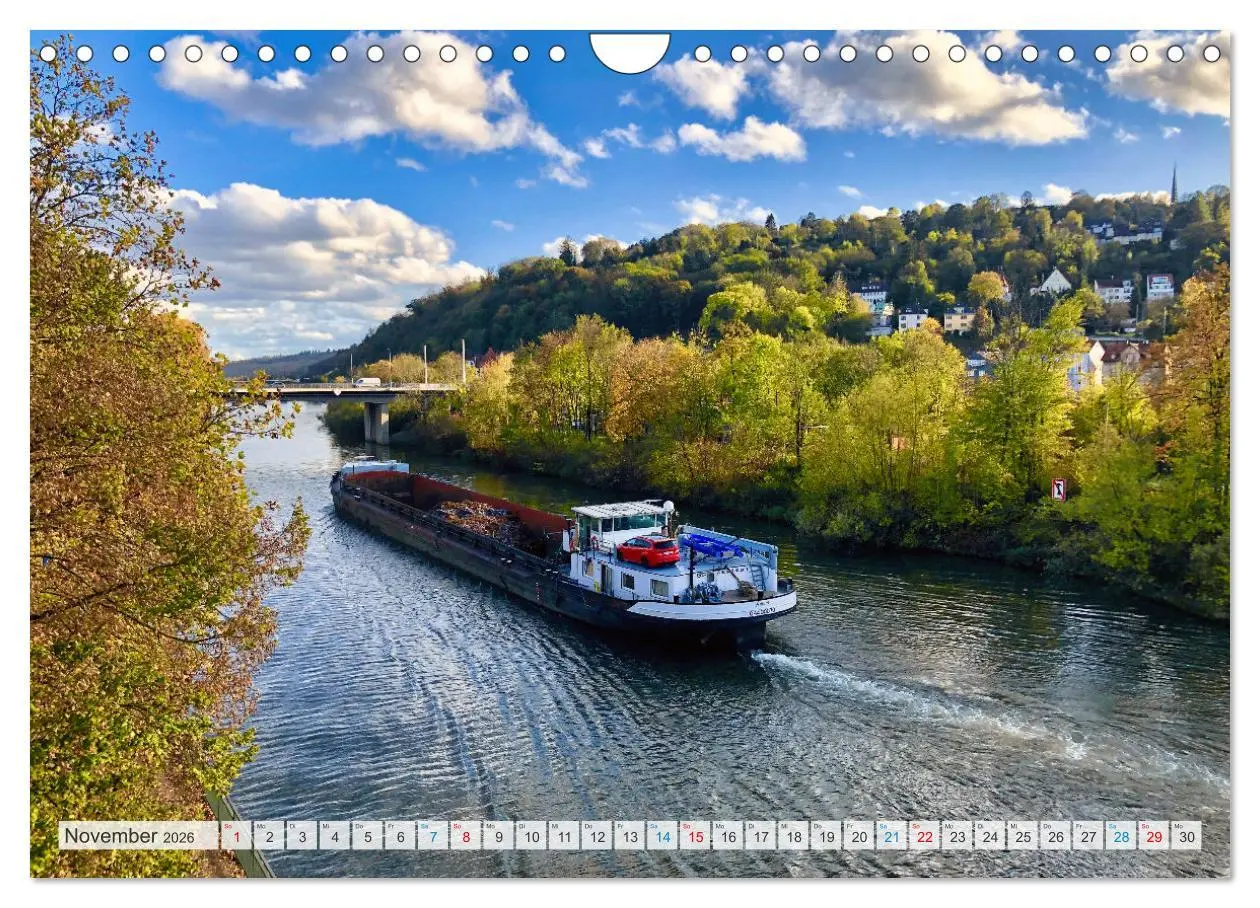 Bild: 9783457534267 | Romantische Orte am Neckar (Wandkalender 2026 DIN A4 quer),...