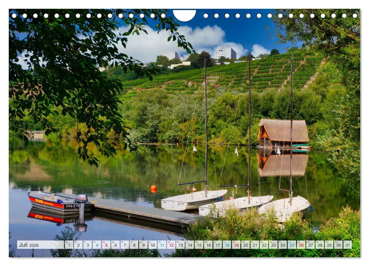 Bild: 9783457534267 | Romantische Orte am Neckar (Wandkalender 2026 DIN A4 quer),...