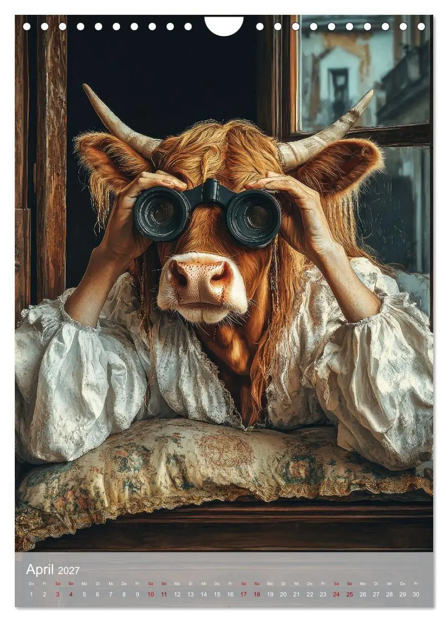 Bild: 9783569024267 | Dumme Kühe - Schrecklich charmante Rindviecher (Wandkalender 2027...