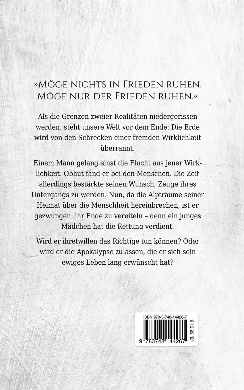 Rückseite: 9783748144267 | Am Ende der Gezeiten | Marcel Anthony Alber | Taschenbuch | 528 S.