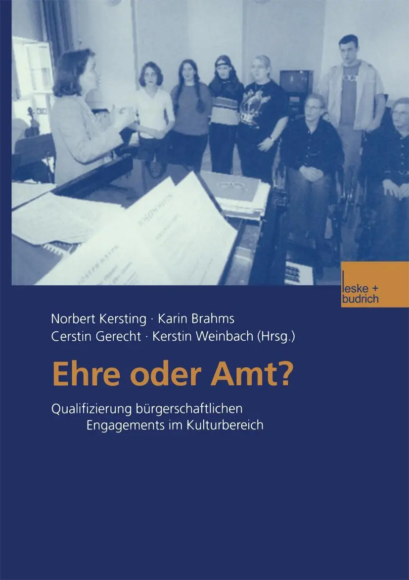 Cover: 9783810034267 | Ehre oder Amt? | Norbert Kersting (u. a.) | Taschenbuch | 226 S.