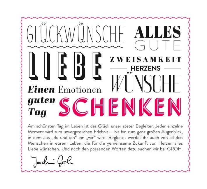 Bild: 9783848514267 | Was ich euch wünsche zur Hochzeit | Joachim Groh | Buch | Hardcover