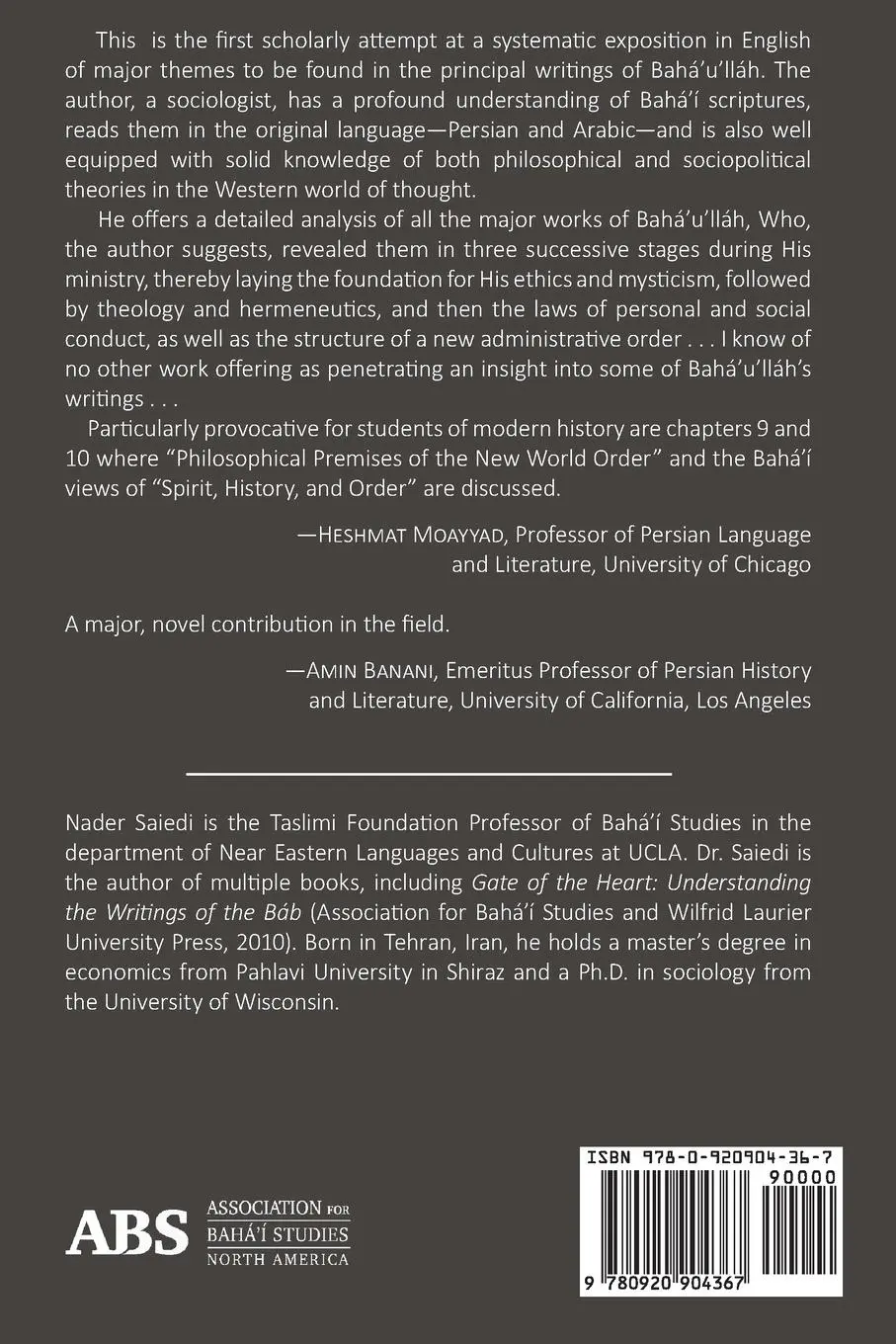Rückseite: 9780920904367 | Logos and Civilization | Nader Saiedi | Taschenbuch | Englisch | 2023