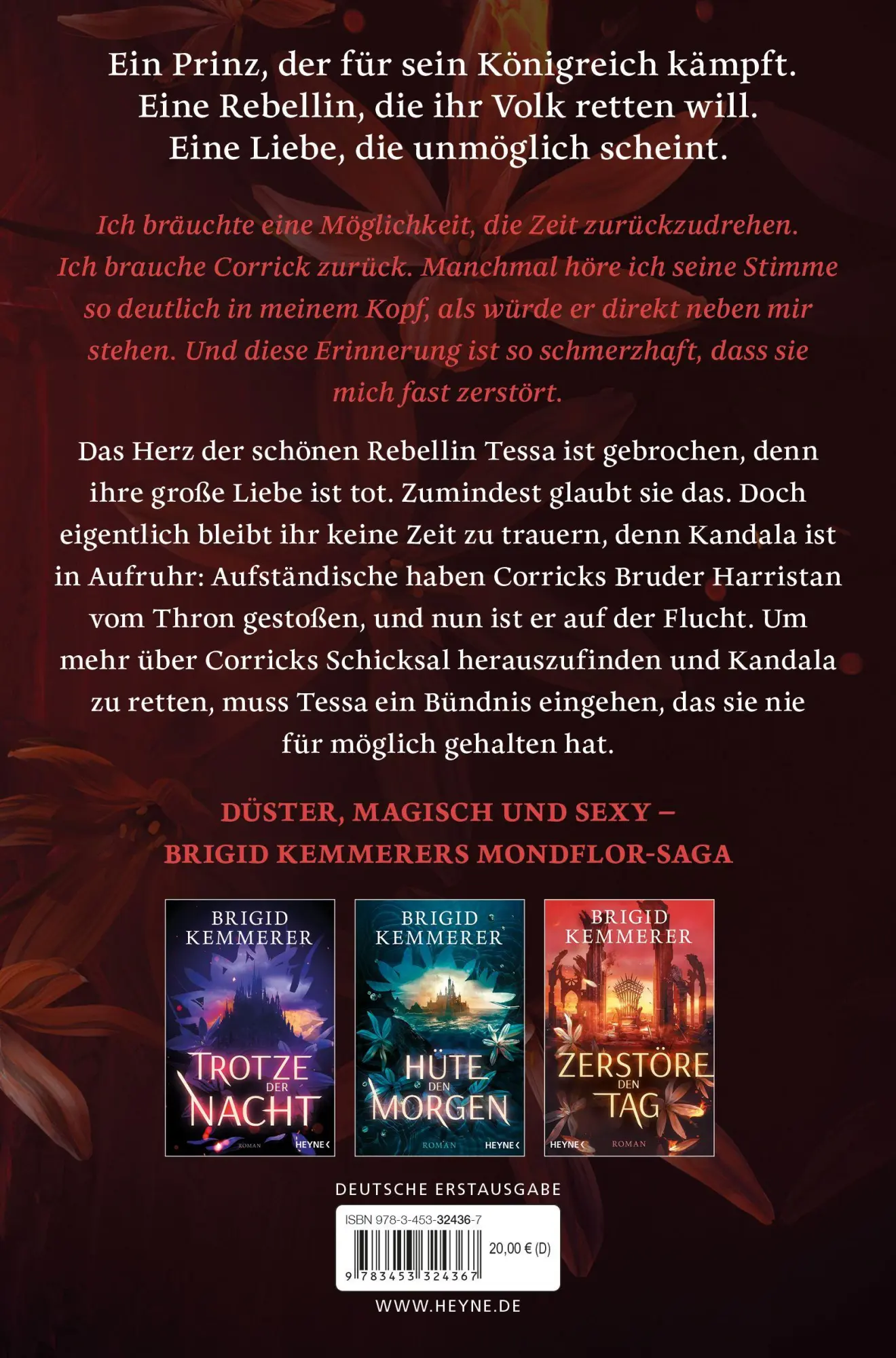 Bild: 9783453324367 | Zerstöre den Tag | Roman | Brigid Kemmerer | Taschenbuch | 640 S.