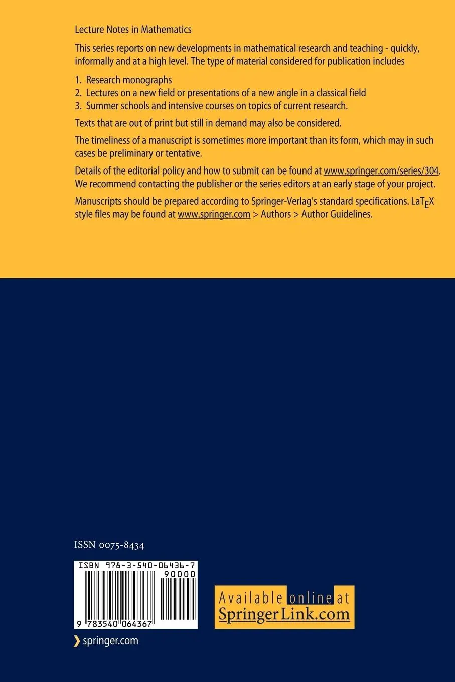 Rückseite: 9783540064367 | Algebraic K-Theory III. Proceedings of the Conference Held at the...