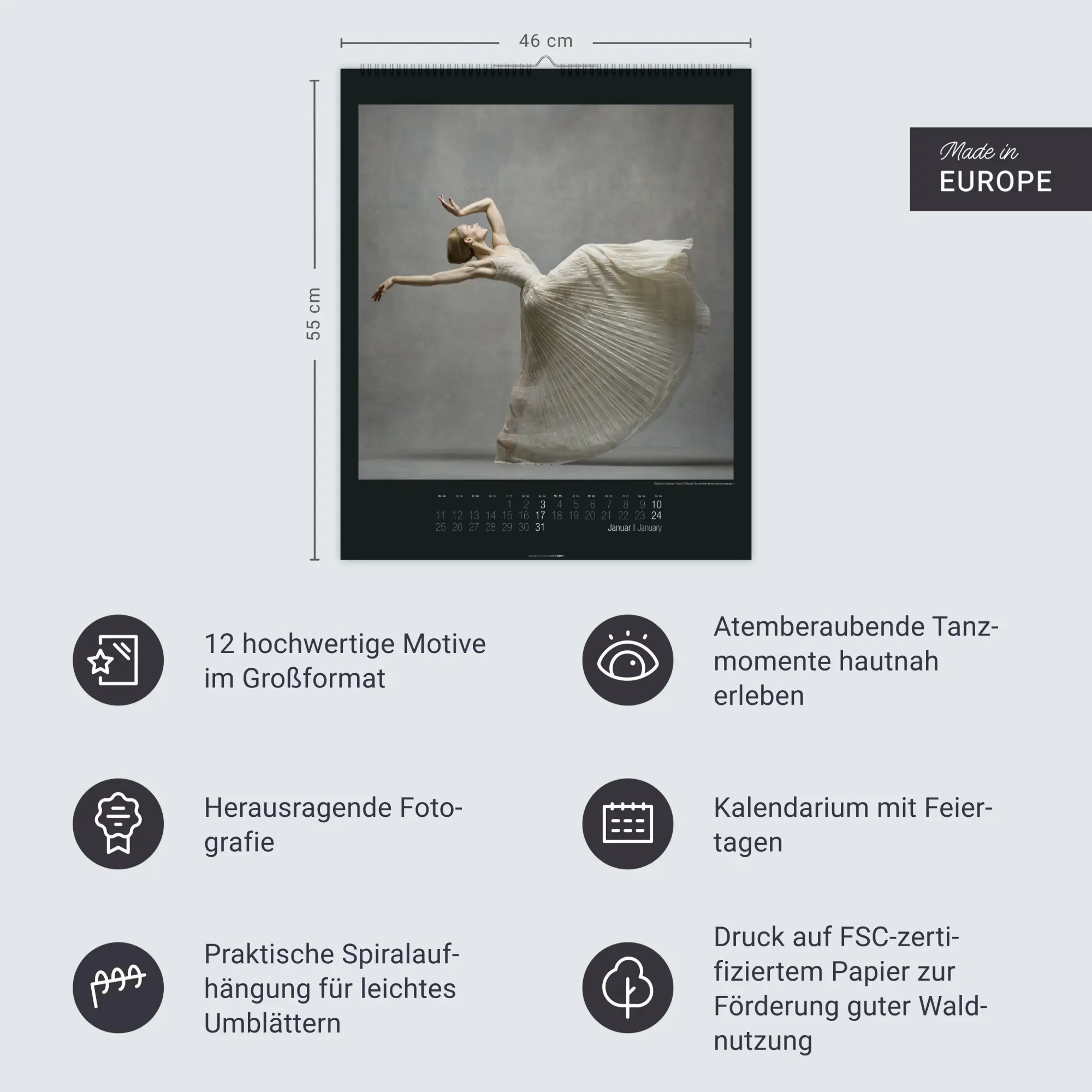Bild: 9783839904367 | The Art of Movement Kalender 2027 | Ken Browar | Kalender | 14 S.