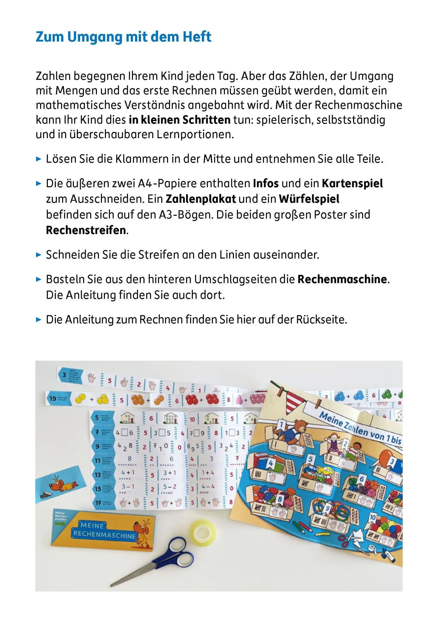 Bild: 9783881004367 | Meine Übungsstreifen Rechnen lernen - 1. Klasse: Zahlen bis 10 | 48 S.