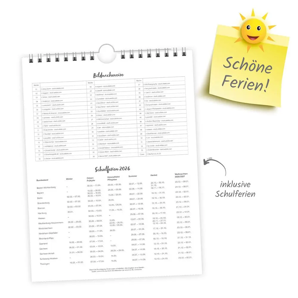 Bild: 9783988024367 | Trötsch Wochenkalender zum Hängen Deutschlandreise 2026 | Wandkalender