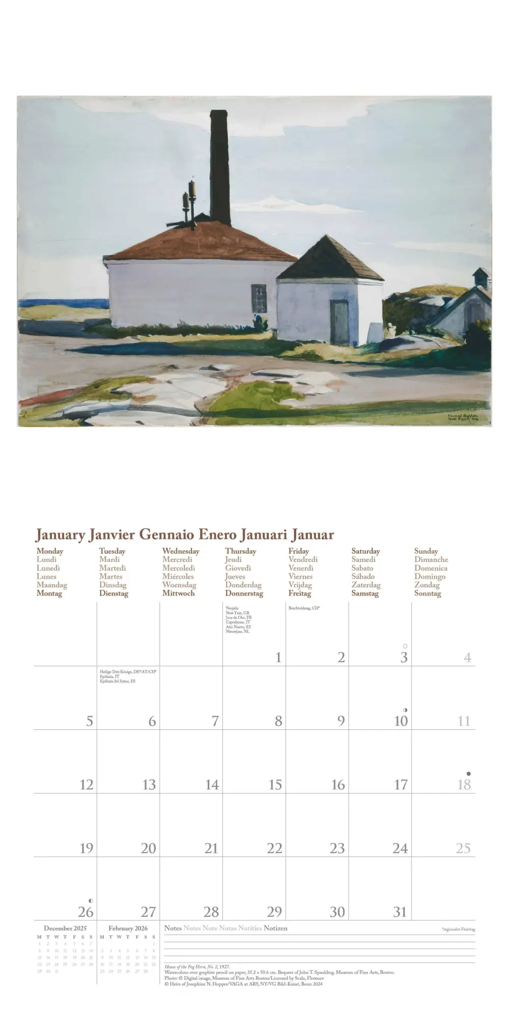 Bild: 4069095004467 | N NEUMANNVERLAGE - Edward Hopper 2026 Broschürenkalender, 30x30cm,...