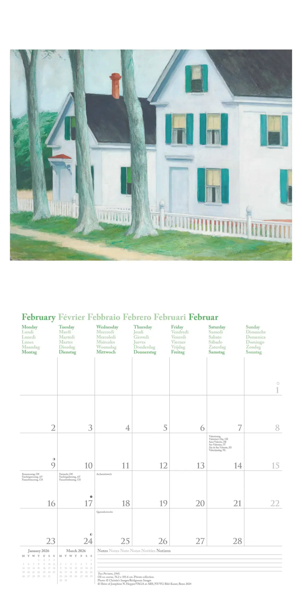 Bild: 4069095004467 | N NEUMANNVERLAGE - Edward Hopper 2026 Broschürenkalender, 30x30cm,...
