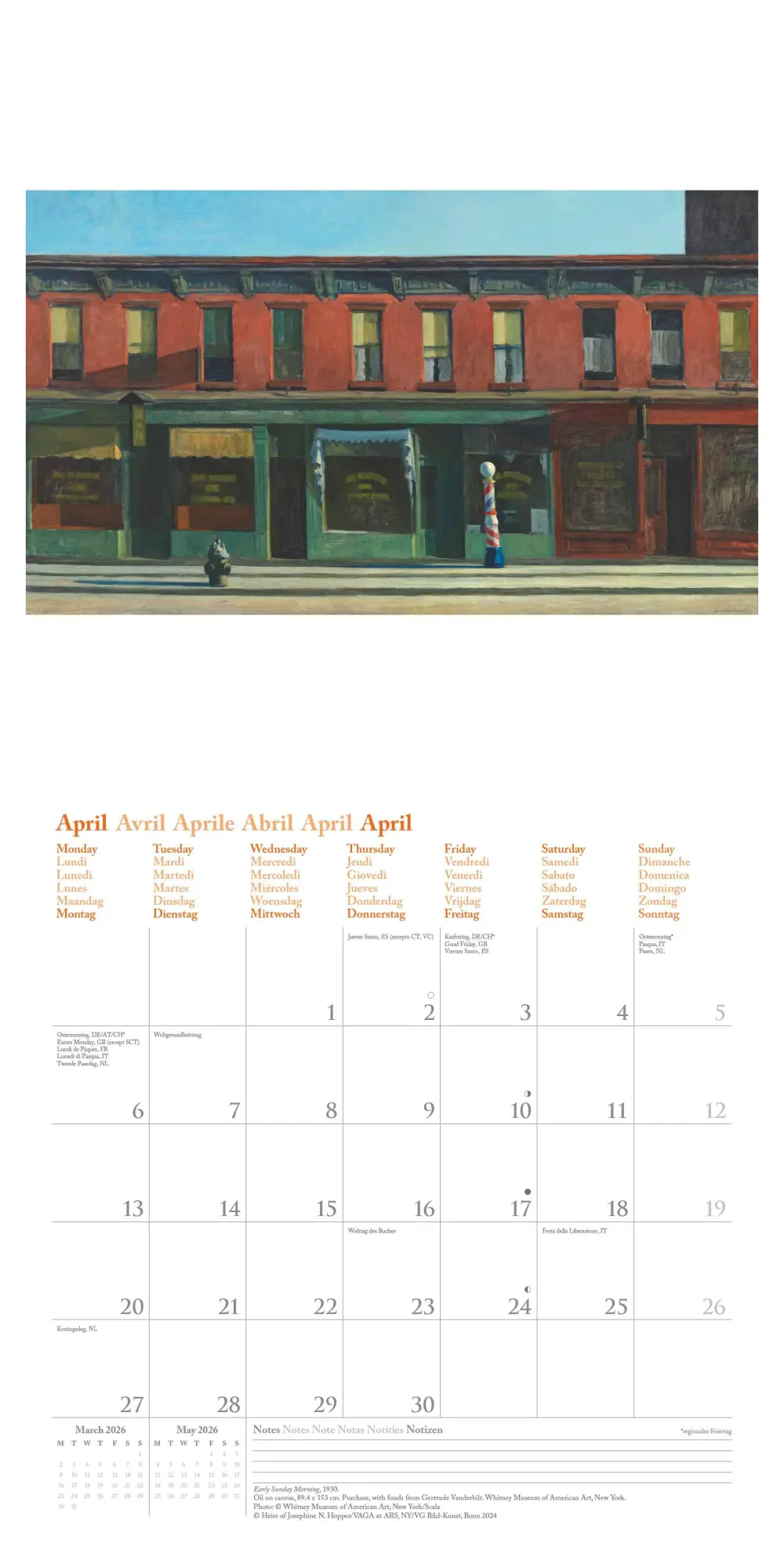 Bild: 4069095004467 | N NEUMANNVERLAGE - Edward Hopper 2026 Broschürenkalender, 30x30cm,...