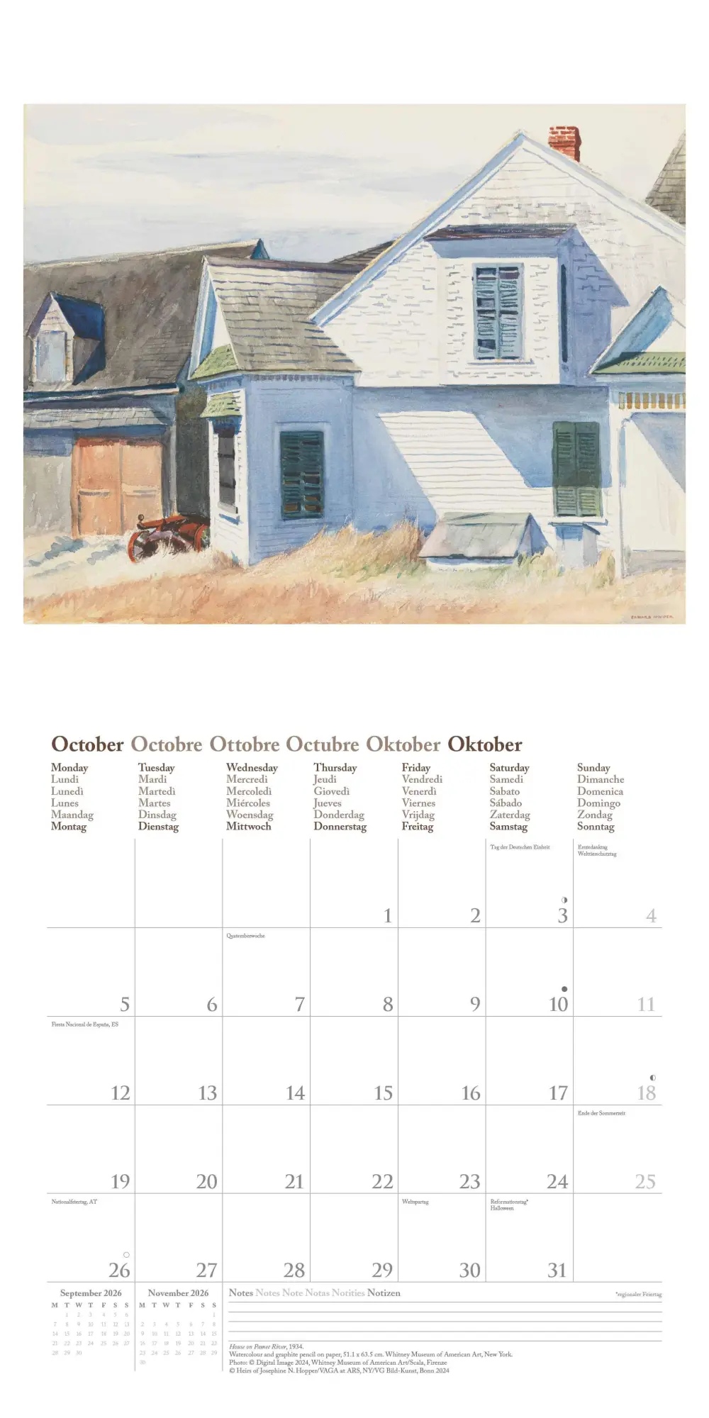 Bild: 4069095004467 | N NEUMANNVERLAGE - Edward Hopper 2026 Broschürenkalender, 30x30cm,...