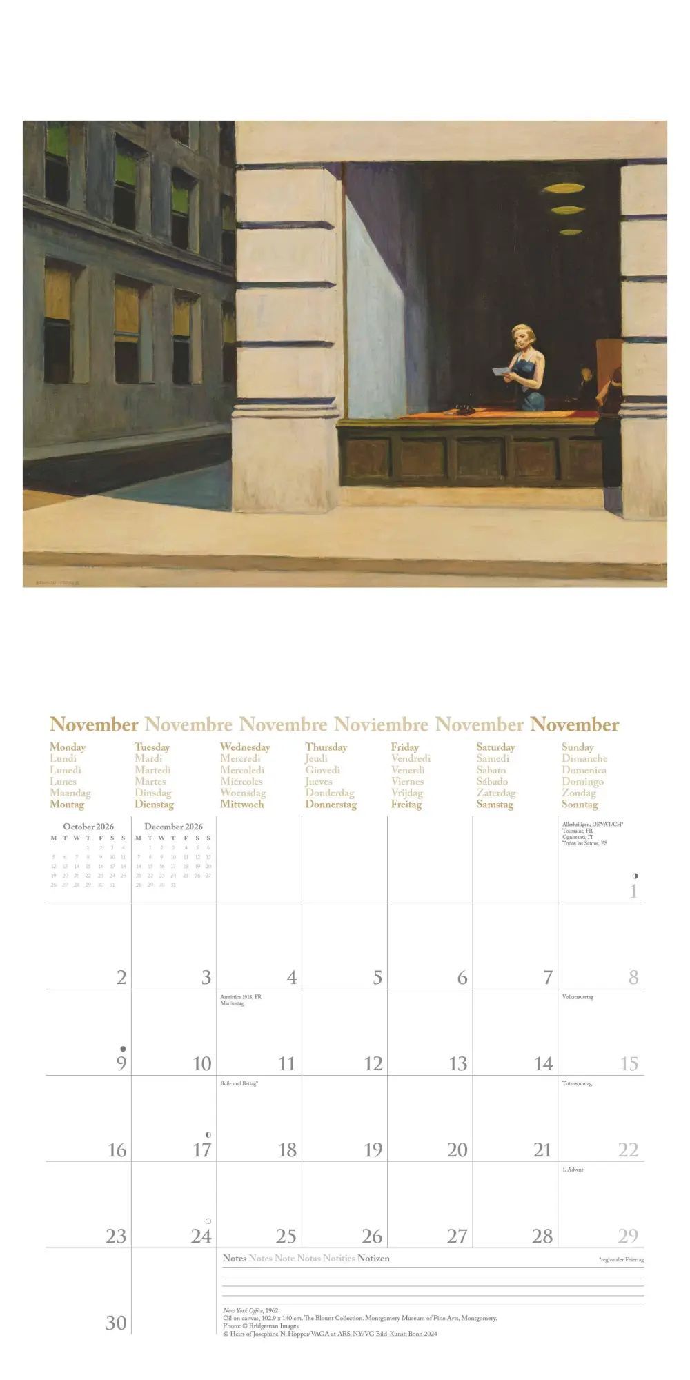 Bild: 4069095004467 | N NEUMANNVERLAGE - Edward Hopper 2026 Broschürenkalender, 30x30cm,...