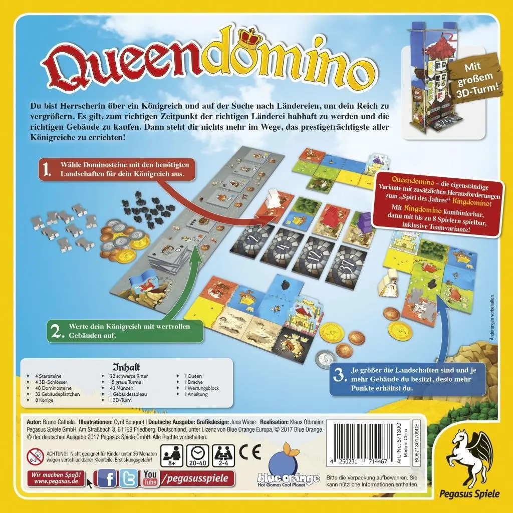 Bild: 4250231714467 | Queendomino | Bruno Cathala | Spiel | Brettspiel | Deutsch | 2017