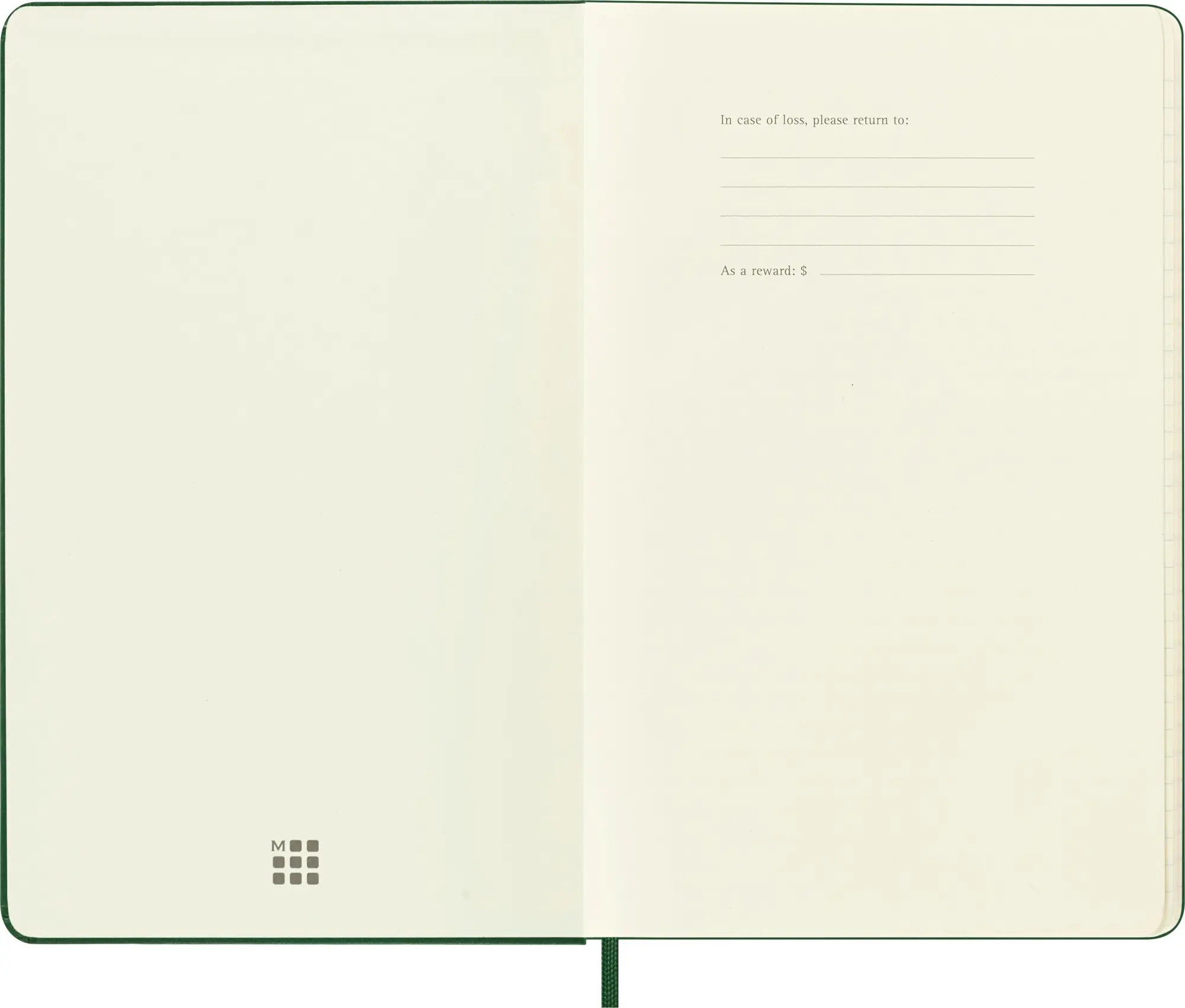Bild: 8056999274467 | Moleskine Holiday Notizbuch, L/A5, Liniert, fester Einband, Myrtengrün
