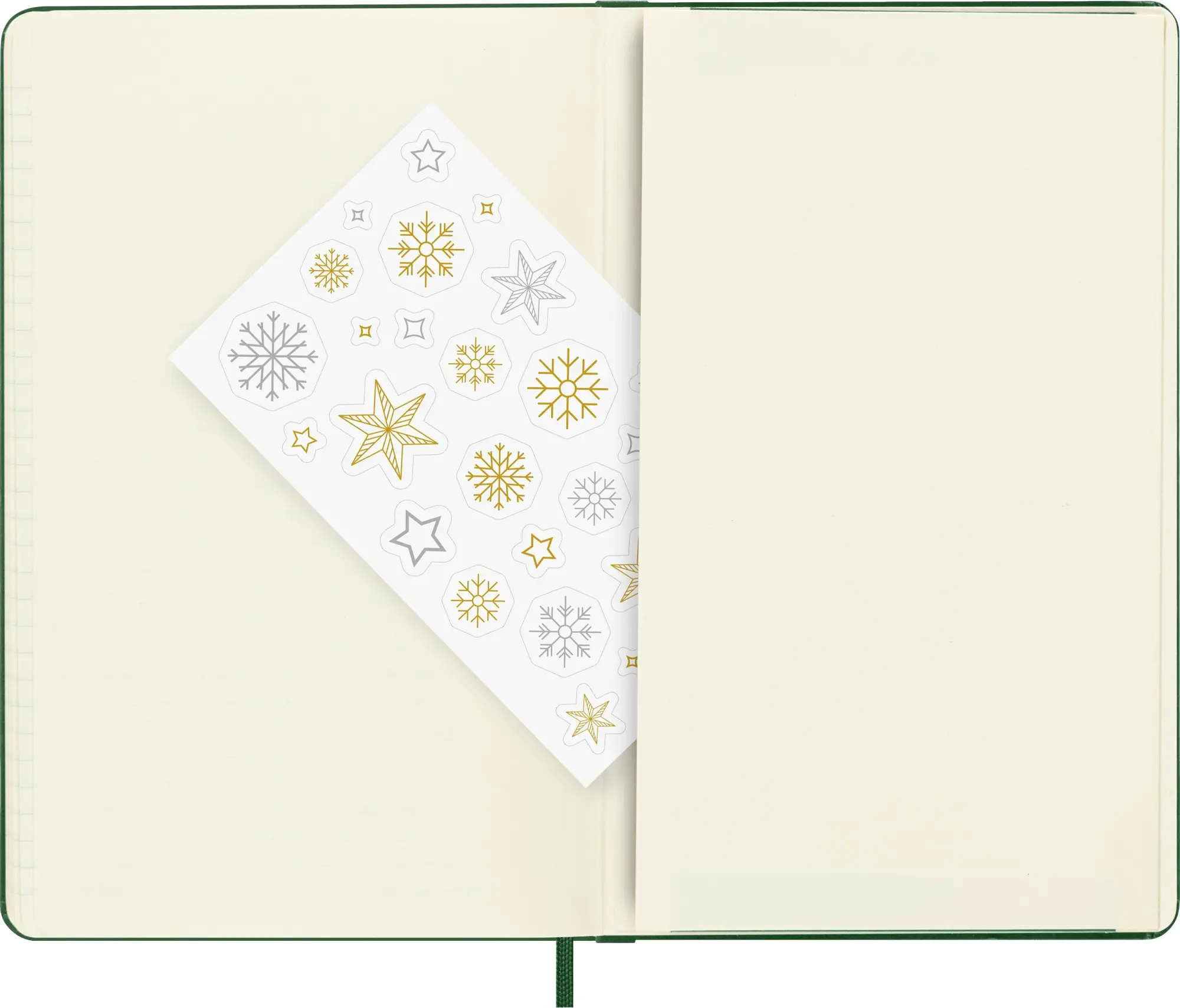 Bild: 8056999274467 | Moleskine Holiday Notizbuch, L/A5, Liniert, fester Einband, Myrtengrün
