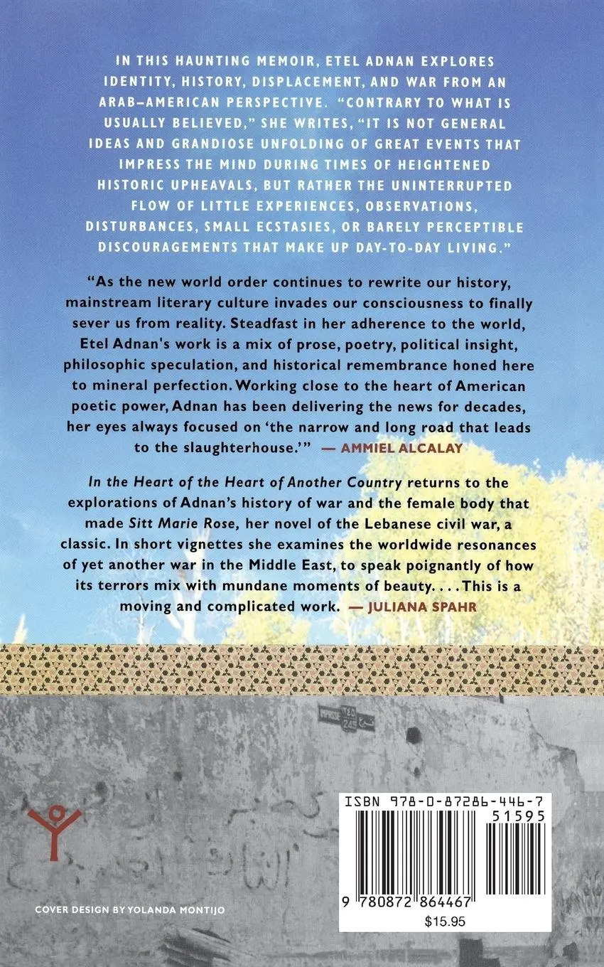 Rückseite: 9780872864467 | In the Heart of the Heart of Another Country | Etel Adnan | Buch