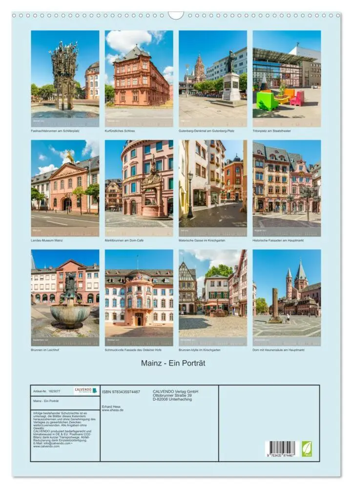 Bild: 9783435974467 | Mainz - Ein Porträt (Wandkalender 2025 DIN A2 hoch), CALVENDO...