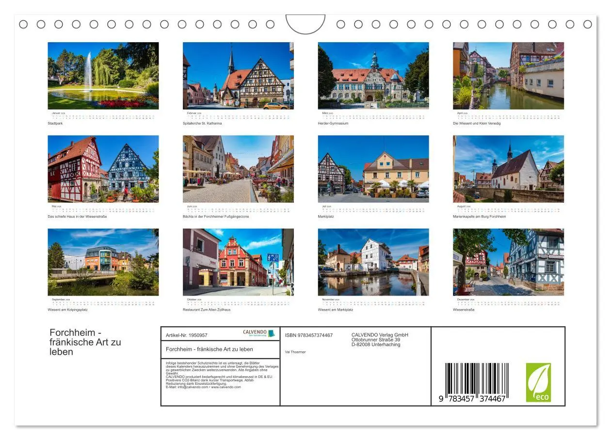 Bild: 9783457374467 | Forchheim - fränkische Art zu leben (Wandkalender 2026 DIN A4...