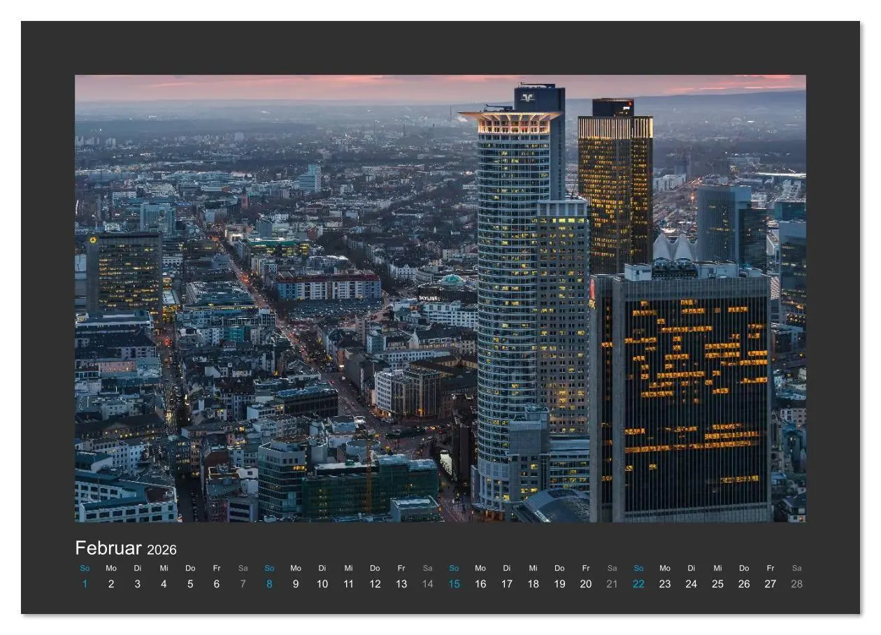 Bild: 9783457994467 | FRANKFURT - Nachtlichter 2026 (Wandkalender 2026 DIN A2 quer),...