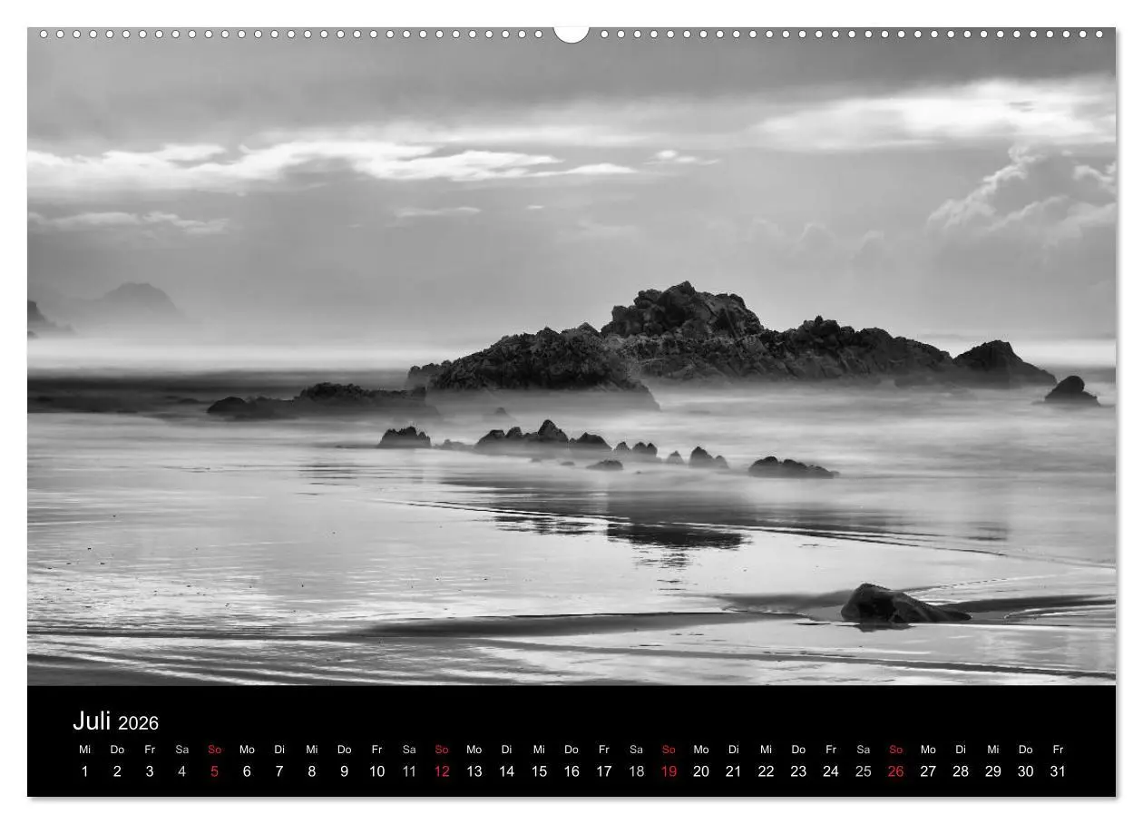 Bild: 9783516154467 | Das Licht in Schwarz und Weiß (Wandkalender 2026 DIN A2 quer),...
