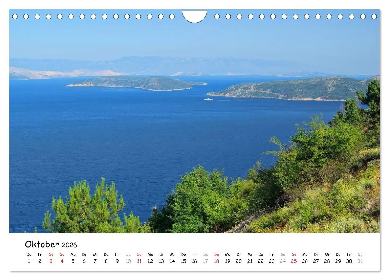 Bild: 9783516224467 | Istrien (Wandkalender 2026 DIN A4 quer), CALVENDO Monatskalender