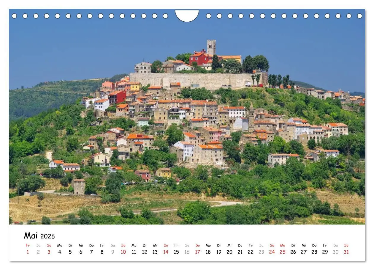 Bild: 9783516224467 | Istrien (Wandkalender 2026 DIN A4 quer), CALVENDO Monatskalender