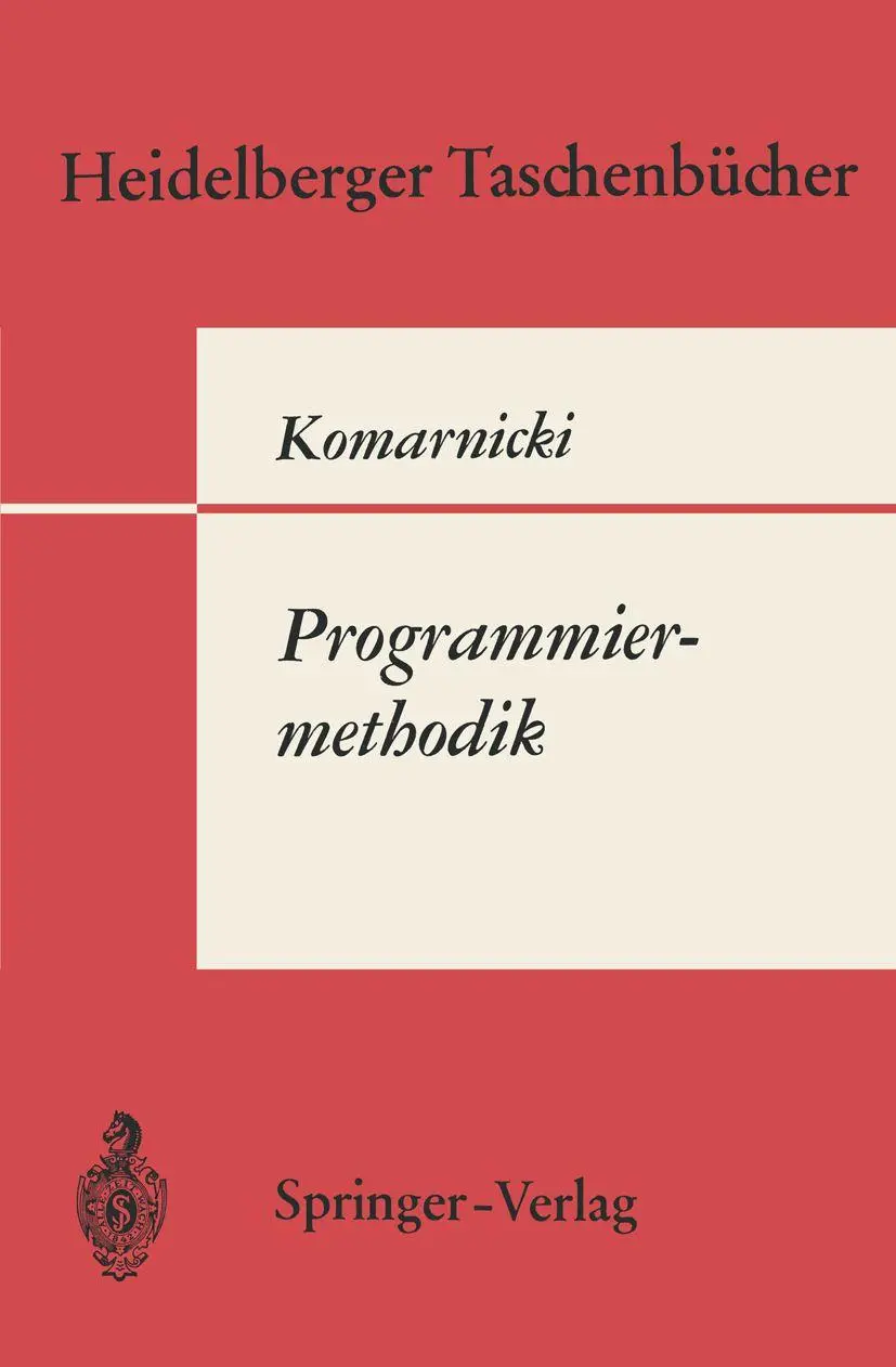 Programmiermethodik (Heidelberger Taschenbücher)