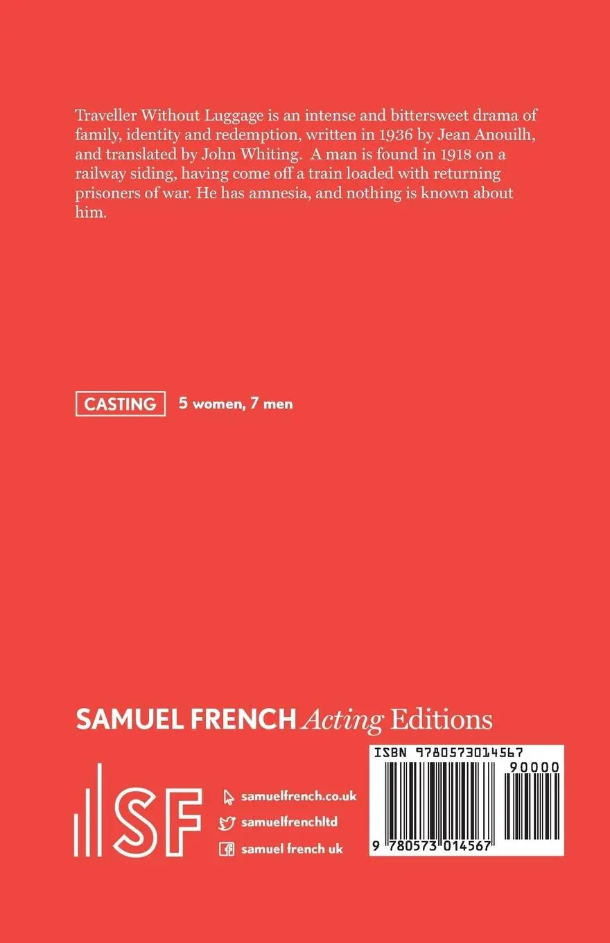 Rückseite: 9780573014567 | Traveller Without Luggage | Jean Anouilh | Taschenbuch | Englisch