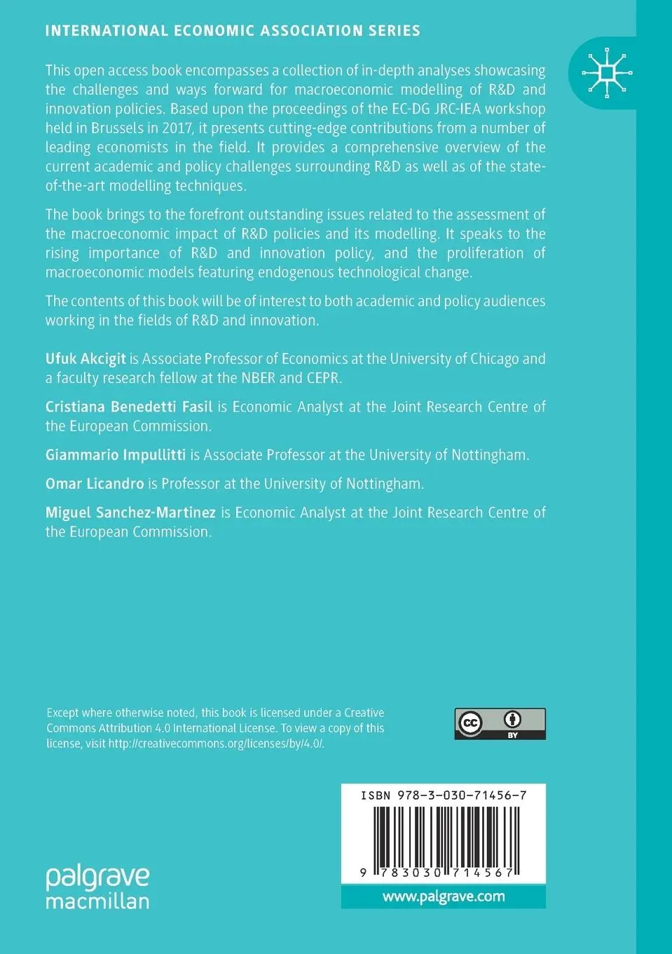 Rückseite: 9783030714567 | Macroeconomic Modelling of R&amp;D and Innovation Policies | Taschenbuch