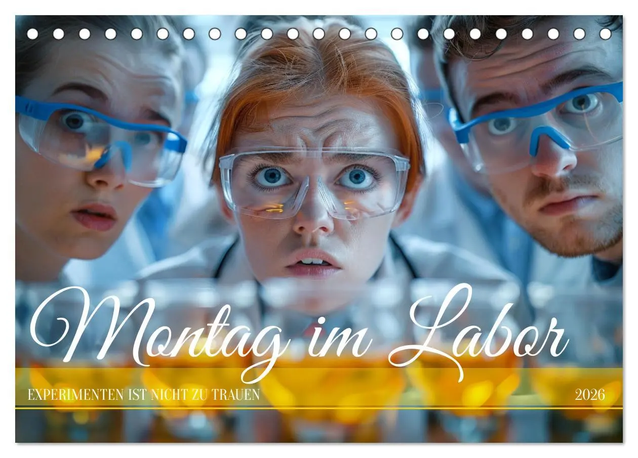 Cover: 9783457434567 | Montag im Labor (Tischkalender 2026 DIN A5 quer), CALVENDO...