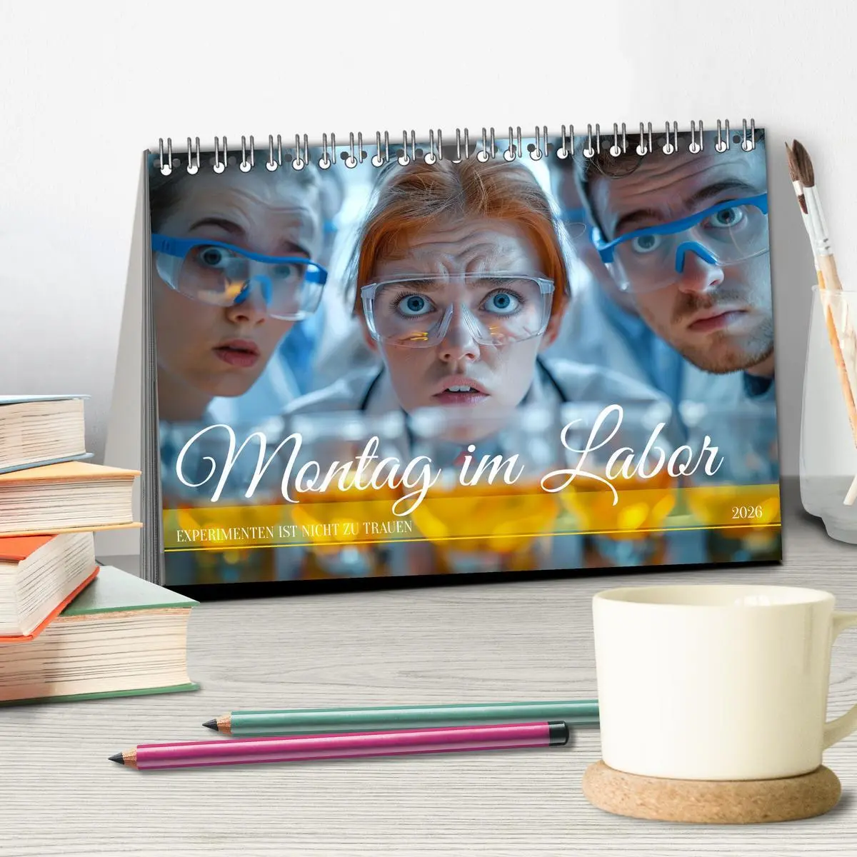 Bild: 9783457434567 | Montag im Labor (Tischkalender 2026 DIN A5 quer), CALVENDO...