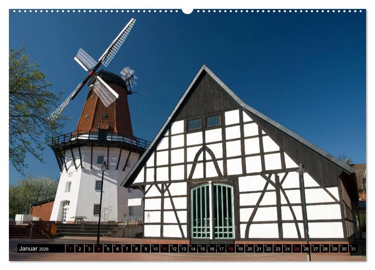 Bild: 9783516144567 | Windmühlen in Deutschland (Wandkalender 2026 DIN A2 quer), CALVENDO...