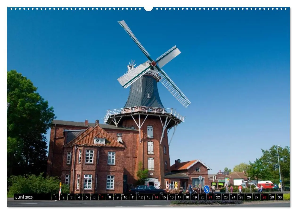Bild: 9783516144567 | Windmühlen in Deutschland (Wandkalender 2026 DIN A2 quer), CALVENDO...