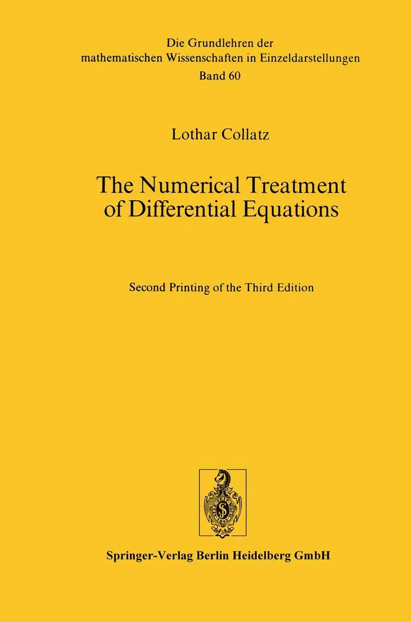 Cover: 9783662054567 | The Numerical Treatment of Differential Equations | Lothar Collatz