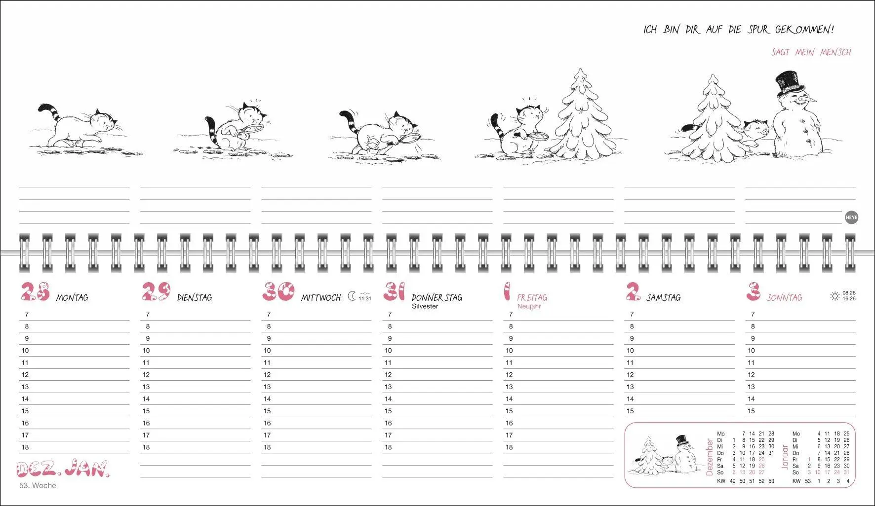 Bild: 9783756414567 | Jacob Wochenquerplaner 2027 | Sven Hartmann | Kalender | Spiralbindung