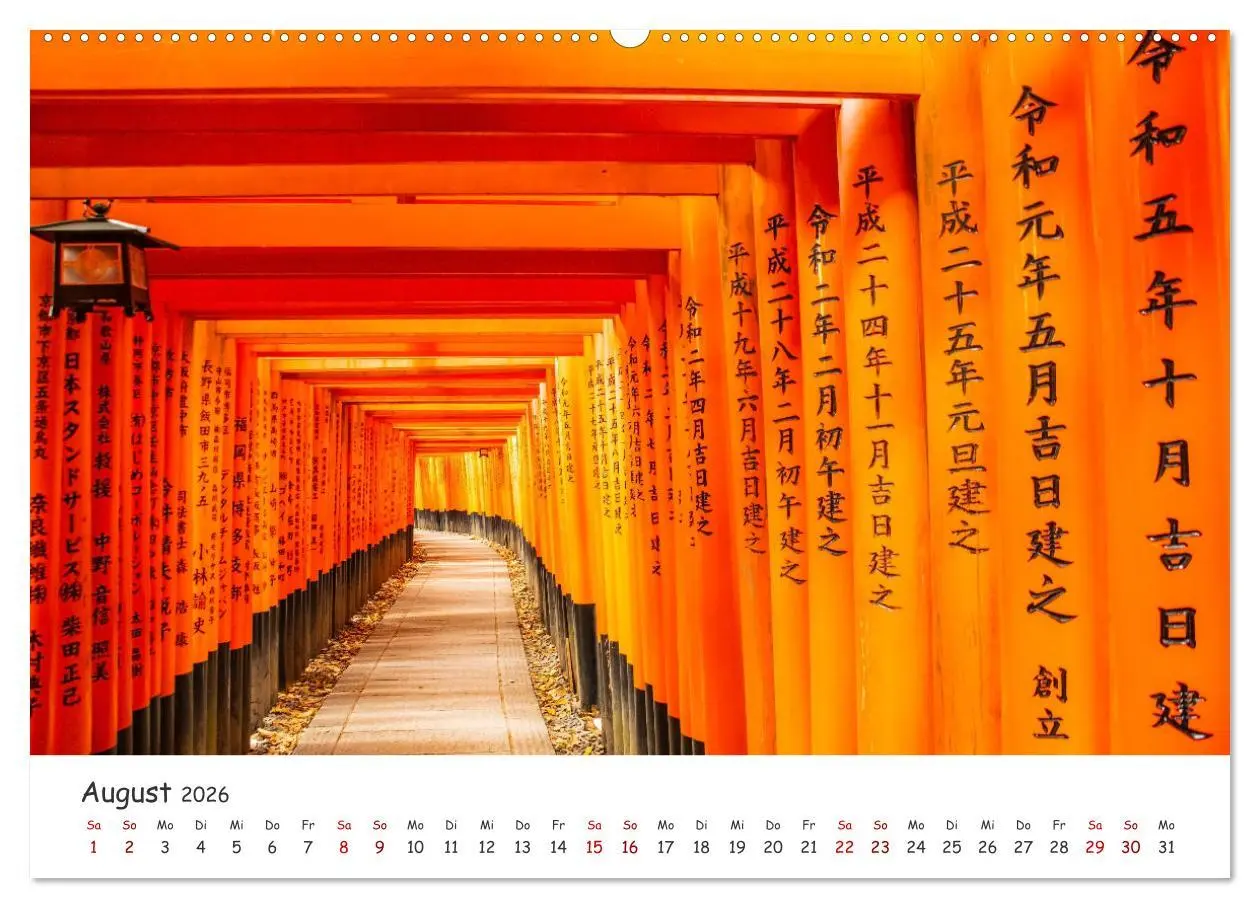 Bild: 9783457284667 | Japanische Tempel und Schreine (Wandkalender 2026 DIN A2 quer),...