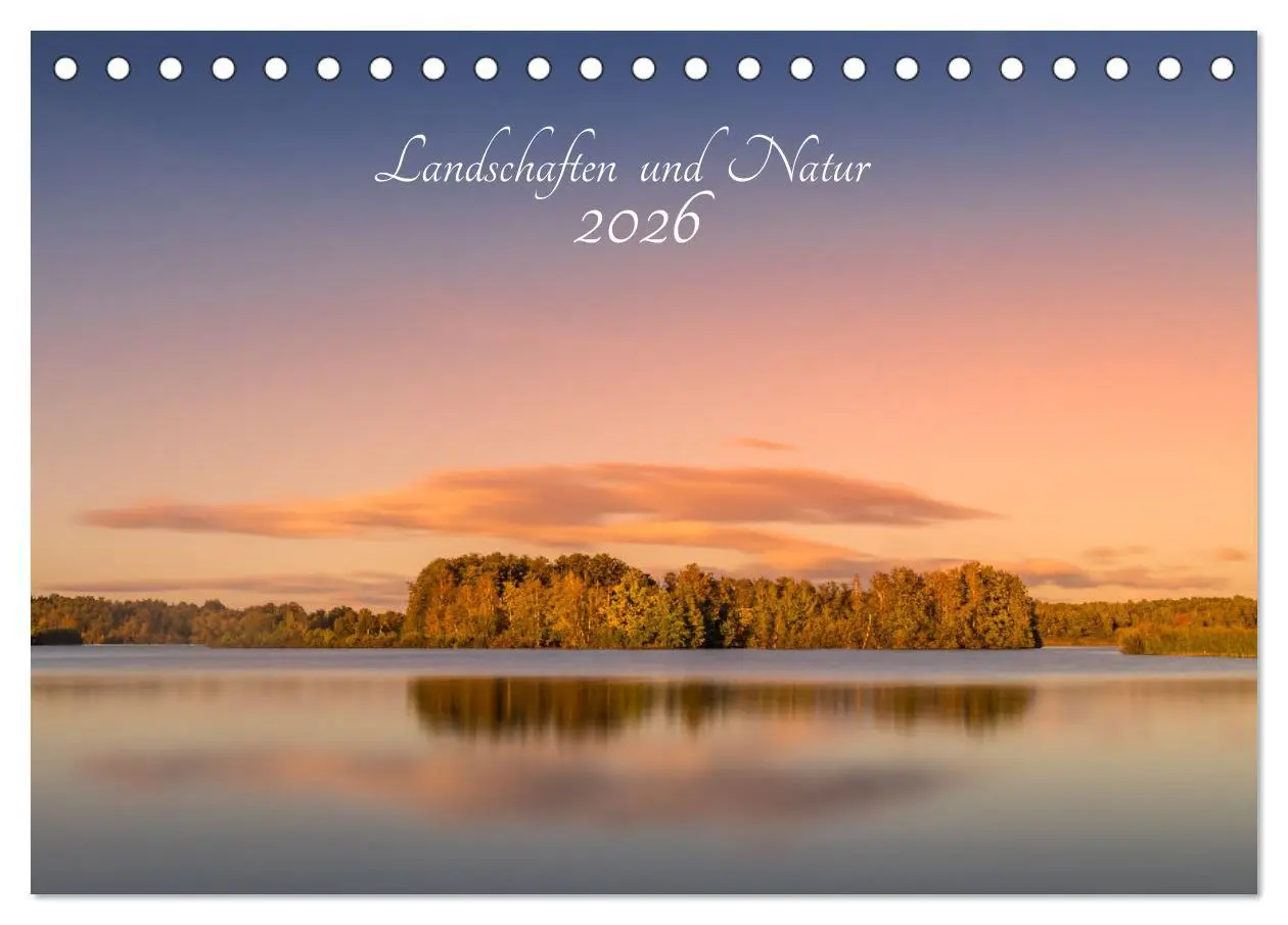 Cover: 9783457594667 | Landschaften und Natur 2026 (Tischkalender 2026 DIN A5 quer),...