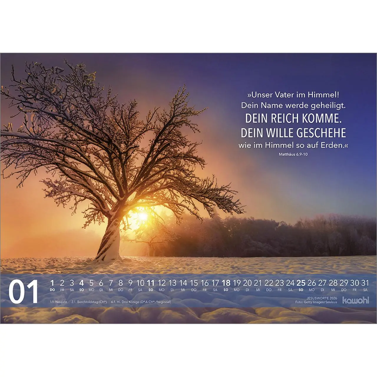 Bild: 9783754804667 | Jesus Worte 2026 | Wegweisende Worte und brillante Bilder | Kalender