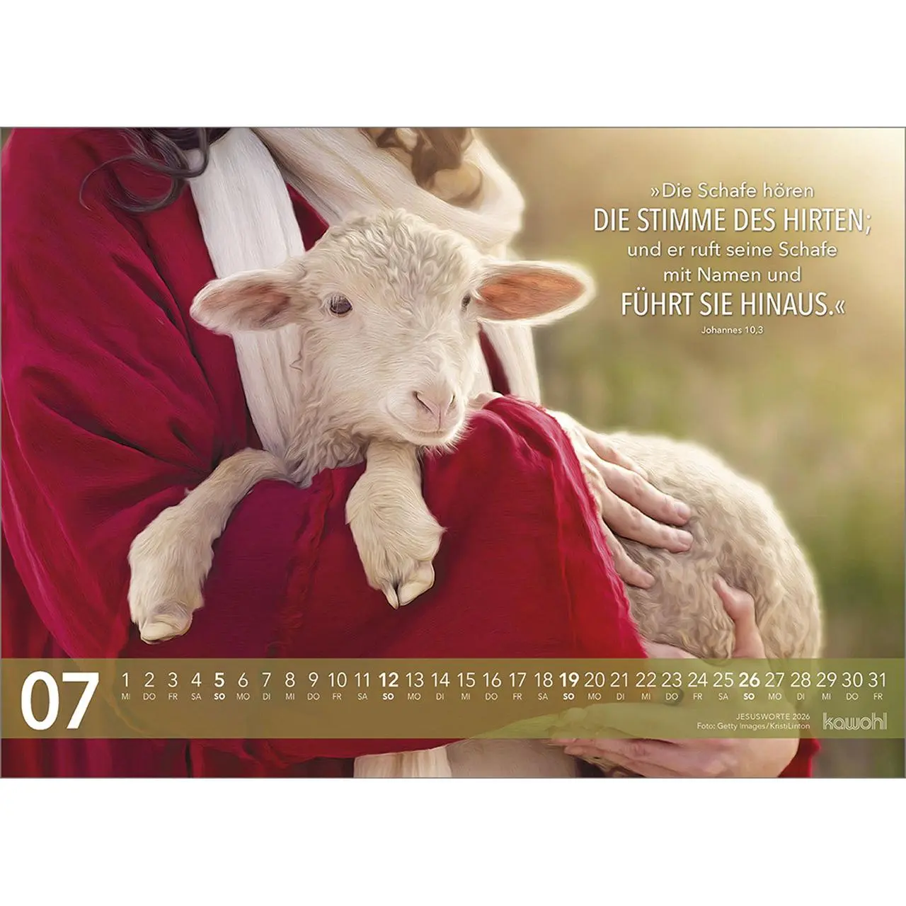 Bild: 9783754804667 | Jesus Worte 2026 | Wegweisende Worte und brillante Bilder | Kalender