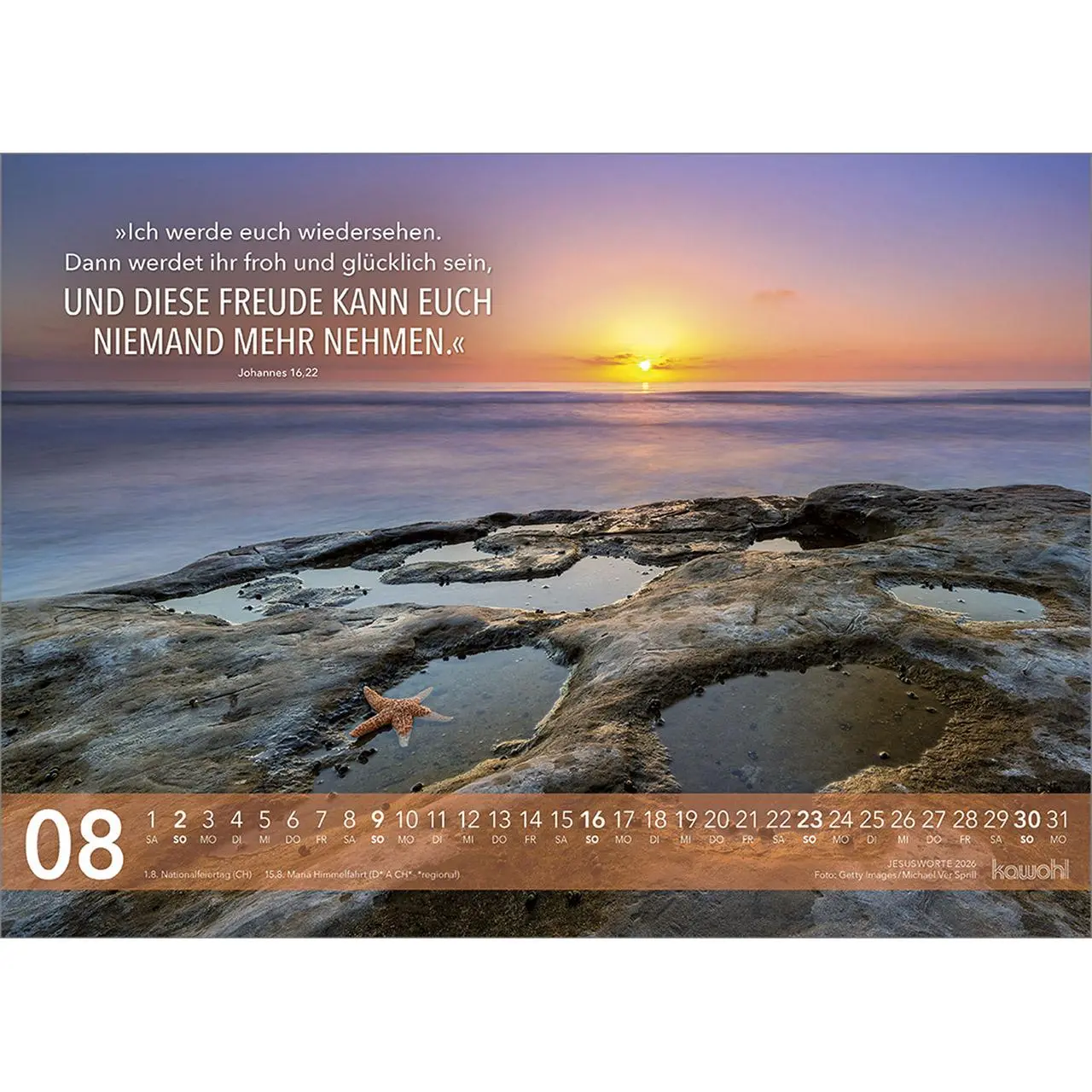 Bild: 9783754804667 | Jesus Worte 2026 | Wegweisende Worte und brillante Bilder | Kalender